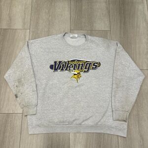 Vintage 1996 Minnesota Vikings Sweatshirt Crewneck Size 2XL NFL